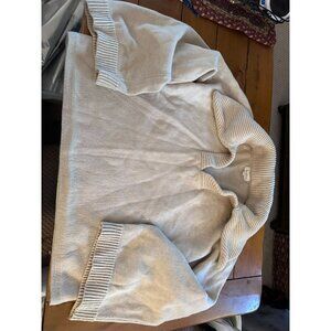 Promesa Beige Knit Pullover Sweater With Ribbed Mock Neck & Cuffs Style LT0023